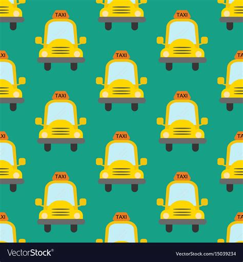 Taxi Seamless Pattern Royalty Free Vector Image