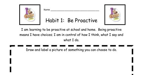 30 7 Habits For Kids Worksheets Pdf