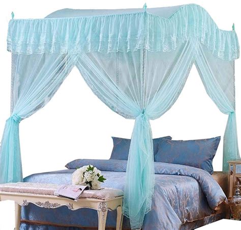 Mengersi Arched 4 Corners Post Bed Curtain Canopy Net