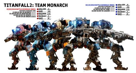 Titanbrawl Study Team Monarch Full Roster Titanfall