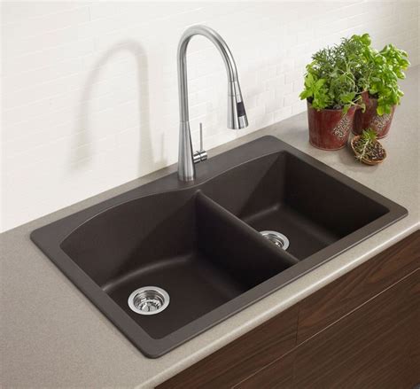 A sink for every kitchen. BLANCO 400343 Diamond Double-Basin Drop-in or Undermount ...