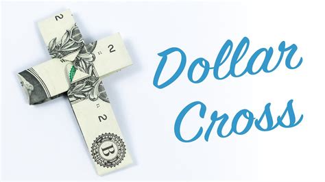 Dollar Origami Cross ️ Money Origami Cross Making Tutorial Youtube