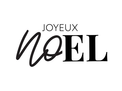 Joyeux Noël En Langue Française Joyeux Noel Calligraphie Vectorielle