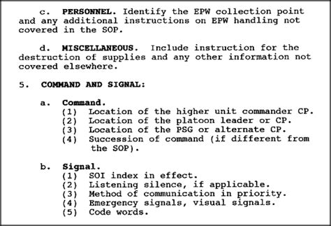 In0541 Edition C Lesson 1 Operation Warning And Fragmentary Orders