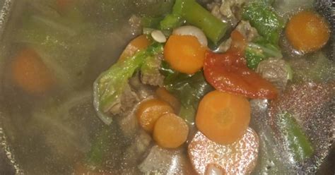 Seperti bakso sapi, bakso ayam juga enak dimakan dengan kaldu bening berbumbu ringan. Resep Sop bening daging sapi oleh Anis Nuraeni - Cookpad