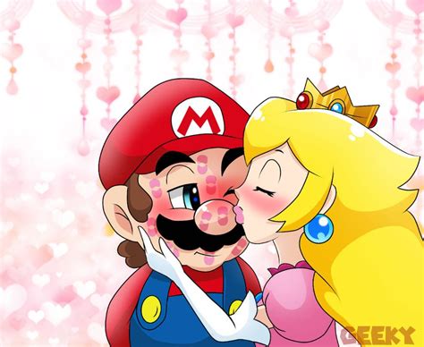 Peach Blowing Kisses By Geekythemariotaku On Deviantart Super Mario