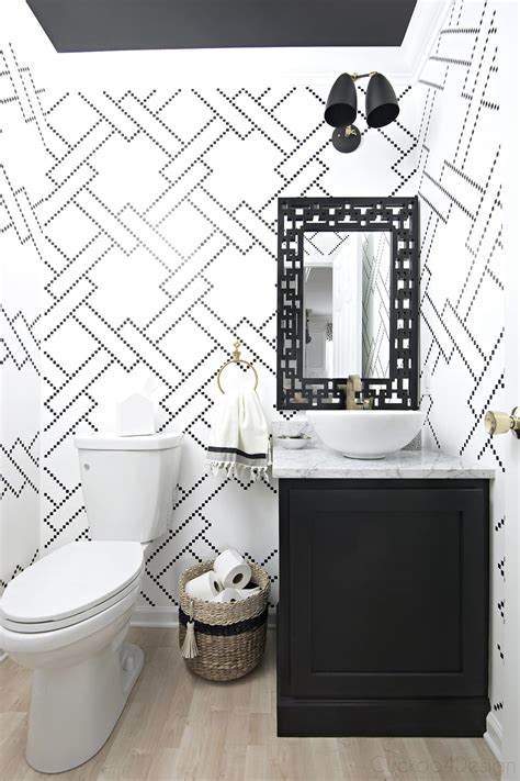 As you can see, i also kept starting from the top down, the light fixture and mirror were replaced with beautiful black and gold fixtures. My new custom black and gold vanity light | Cuckoo4Design