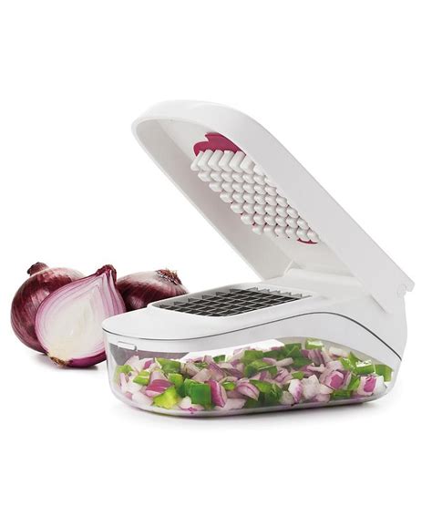 Oxo Vegetable Chopper With Easy Pour Opening Macys