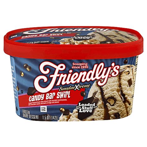 Friendlys Ice Cream Sundae Xtreme Candy Bar Ice Cream Foodtown