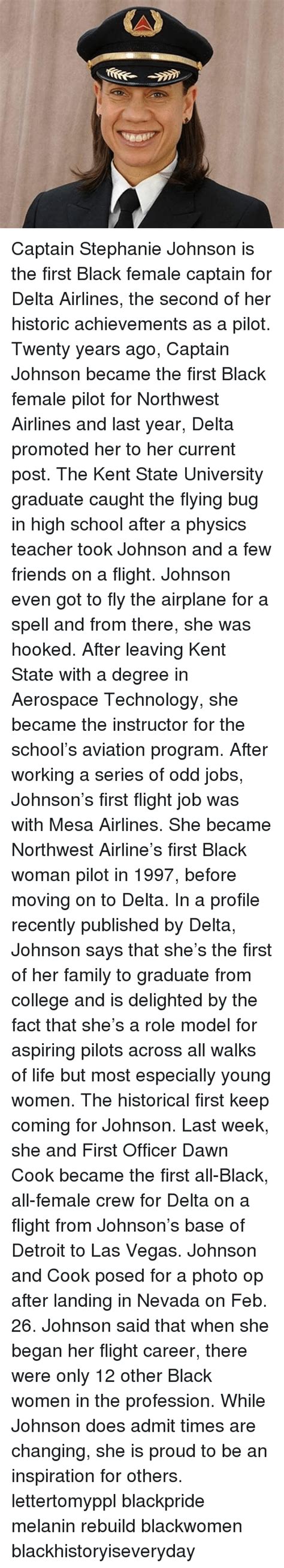 Captain Stephanie Johnson Is The First Black Female Captain For Delta