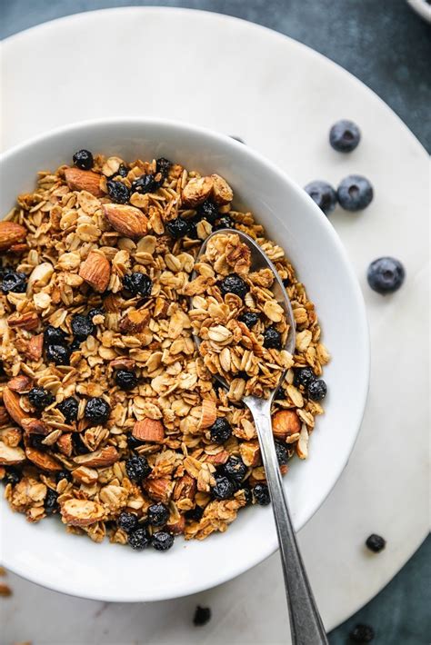 Lemon Blueberry Granola Made With Coconut Oil Maple And Honey