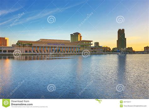 Tampa Convention Center editorial photography. Image of waterfront