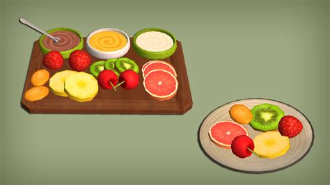Jacky93sims — Spring Fruit Charcuterie Food For The Sims 2