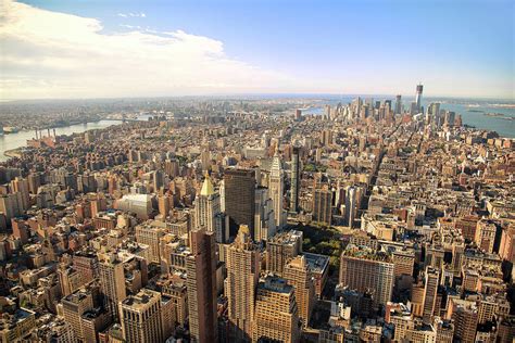 High Angle View Of New York City By Bezov