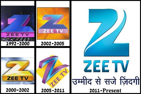Zee Tvs Logos Over The Years