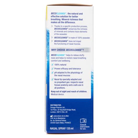 Buy Becocleanse Daily Cleanse Nasal Spray 135ml Chemist Direct