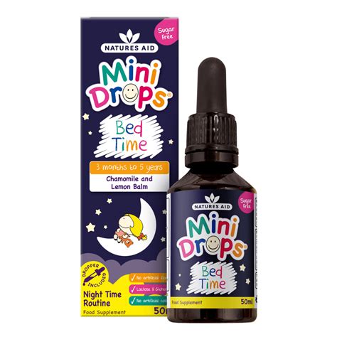 Natures Aid Mini Drops Bed Time Children From Natures Aid Uk