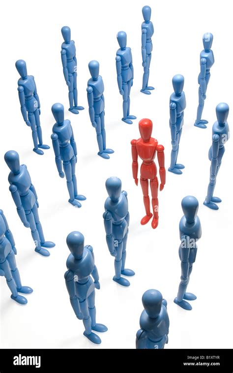 Standing Out In The Crowd Stock Photo Alamy