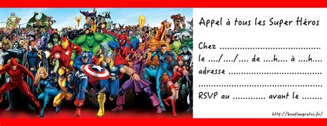 Carte Anniversaire Super Heros Gratuite A Imprimer