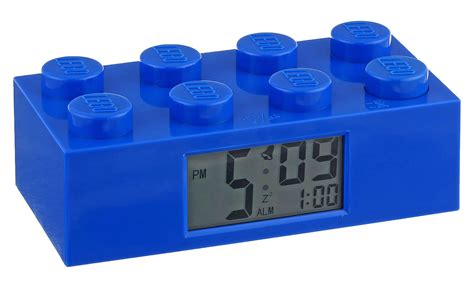 Lego Horloges And Réveils 9002151 Pas Cher Réveil Brique Bleu