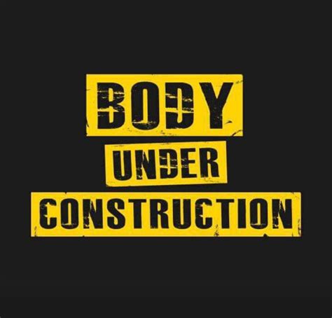 The Words Body Under Construction Are Yellow And Black