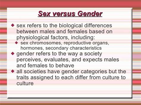 ⭐ Difference Between Sex And Gender Difference Between Sex And Gender