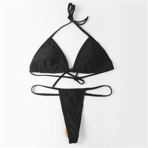 Luxury Brand Triangle Thong Bikini Set Sexy Beach Swimsuit Designer