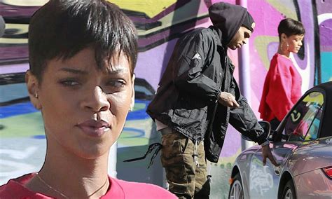 Chris Brown And Rihanna Dress Down As They Head Out To Get Slurpee