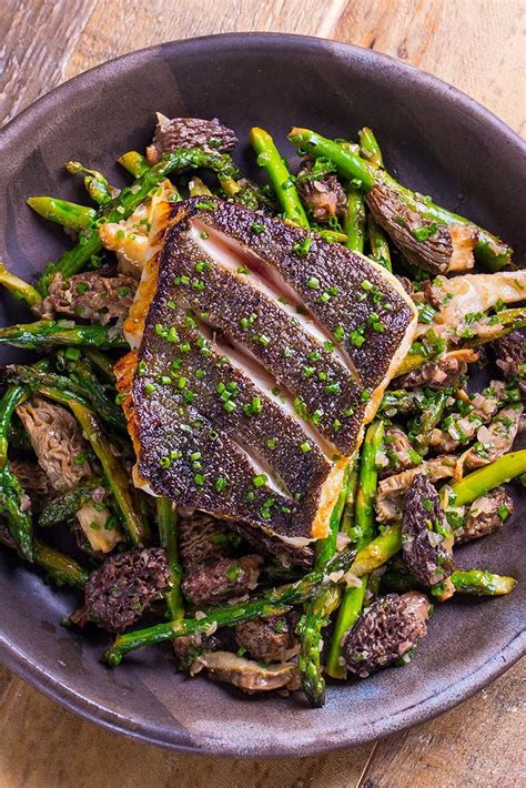 Even a beginner chef can master a cod dish with the right tools and techniques. Pan-Seared Black Cod with Morels and Asparagus | Recipe ...