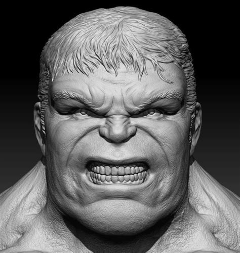 Hulk Ruffalo 3d Model Obj Mtl Ma Mb Stl 2 Sculpture Art Sculptures 3d