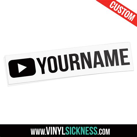 Before installing your vinyl sheets. CUSTOM YOUTUBE USERNAME ALT SIMPLE • STICKERS