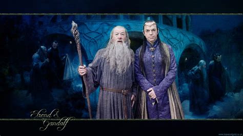 Elrond And Gandalf Desktop Wallpaper Images The Golden Wood