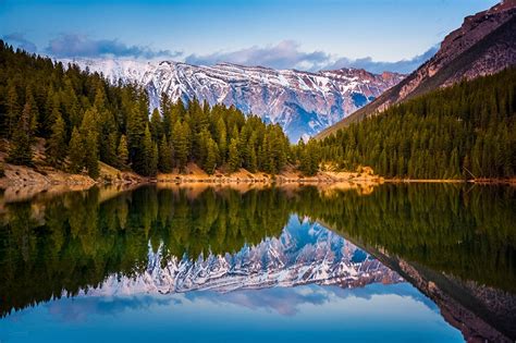 Fonds Decran Canada Montagnes Lac Forêts Photographie De Paysage