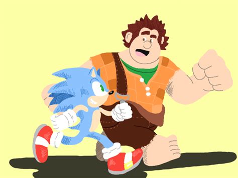 Wreck It Ralph Sonic By Therollingwestern On Deviantart