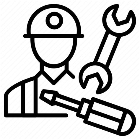 Handyman Mechanic Repairer Repairman Serviceman Icon Download On