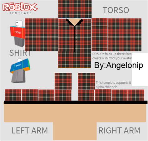 Red Shirt Template Roblox