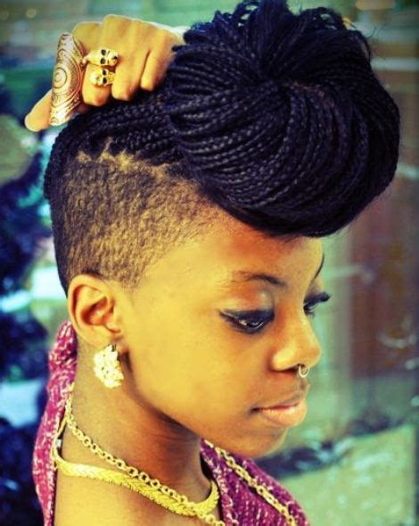 Braided mohawk style for black female. Latest Braided Mohawk Hairstyles and Updos