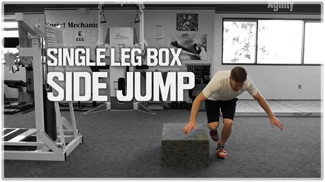 Lateral Hop And Stick On Plyo Box Single Leg Stability Youtube