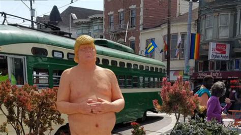 Naked Trump Statues Popping Up Around U S Cbs News