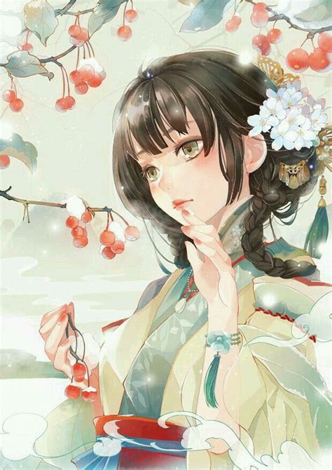 350 Best Anime Kimono Images On Pinterest Anime Girls