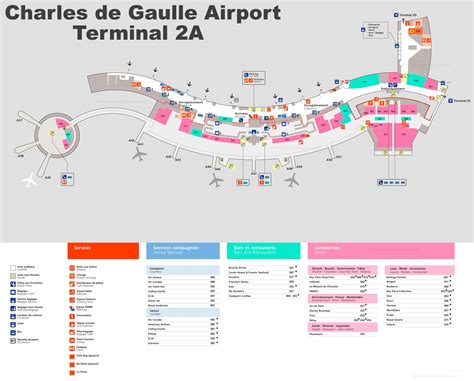 Charles De Gaulle Airport Terminal 2a Map