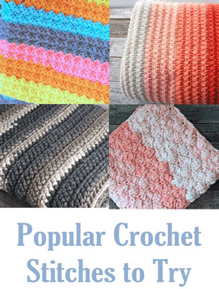 20 Popular Crochet Stitch Patterns To Try A More Crafty Life