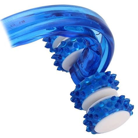 Hand Held Body Cellulite Control Health Beauty Roller Massager Blue