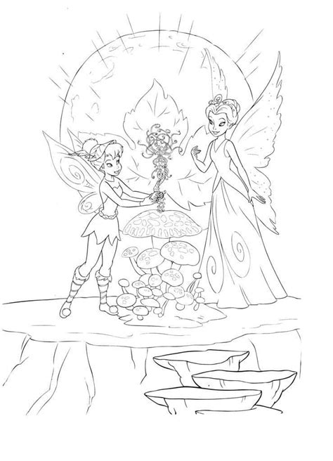 Tinkerbell And Queen Clarion Coloring Page Download Print Or Color