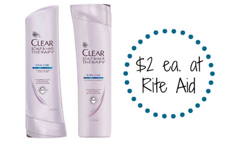 Clear Coupon Shampoo Or Conditioner 2 Each At Rite Aid Southern