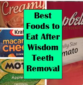 The wound caused by a wisdom tooth removal is not usually chronic and heals more quickly. Boots & Wildflowers: What to Eat After Wisdom Teeth Removal