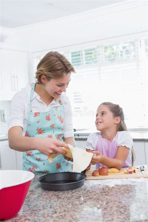 Mother And Daughter Baking Together Stock Image Image Of Apartment Home 51083841