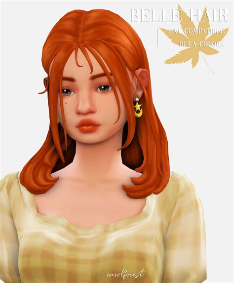 Sims 4 Belle Hair The Sims Book