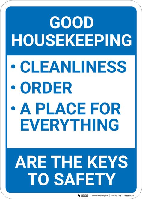 Good Housekeeping The Keys To Safety Portrait Wall Sign Creative