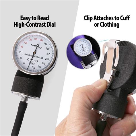 Buy Lotfancy Aneroid Sphygmomanometer Professional With Dual Head